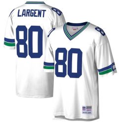 NFL Männer Weißes Legacy-Replika-Trikot der Seattle Seahawks Steve Largent Mitchell & Ness 4R0Z4913 Kleidung